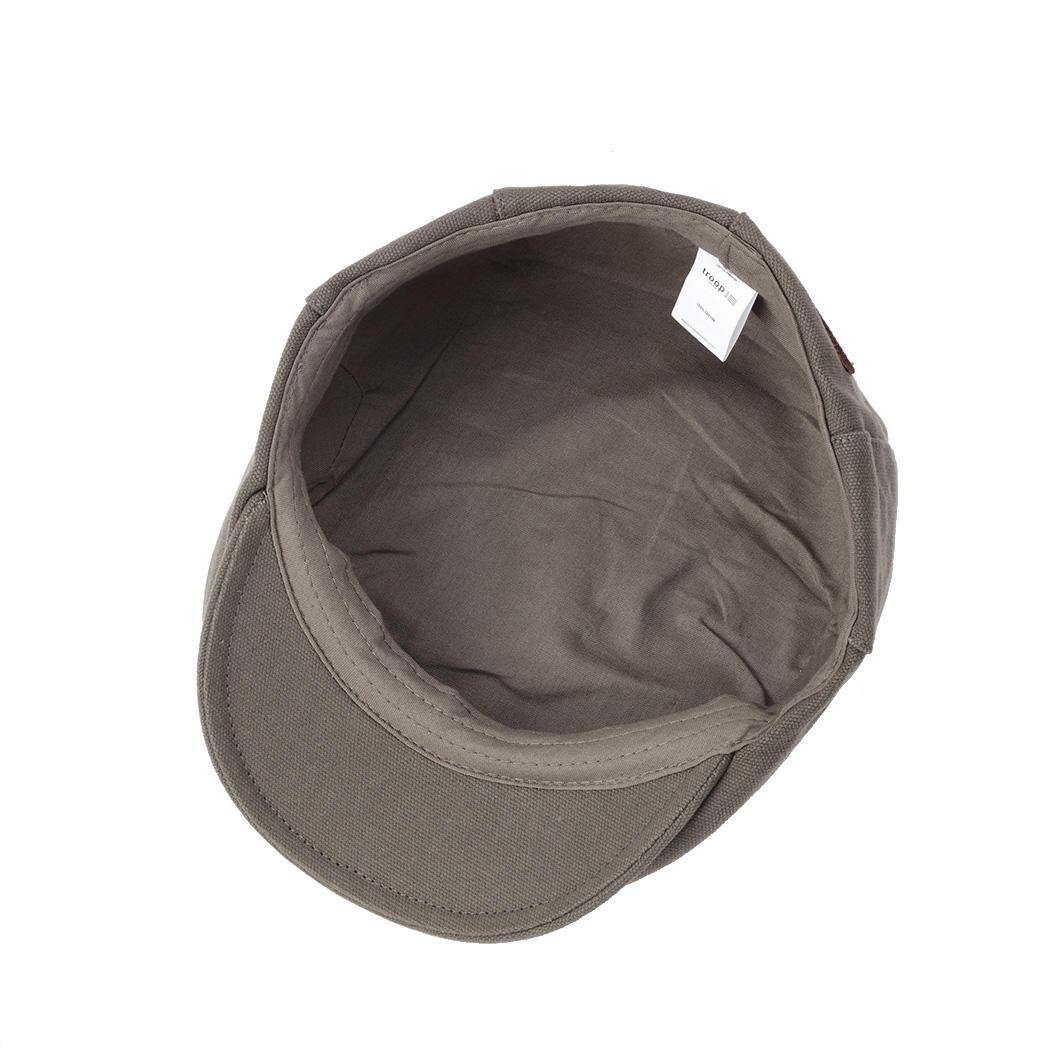 Troop London Waxed Canvas Shelby Newsboy Cap
