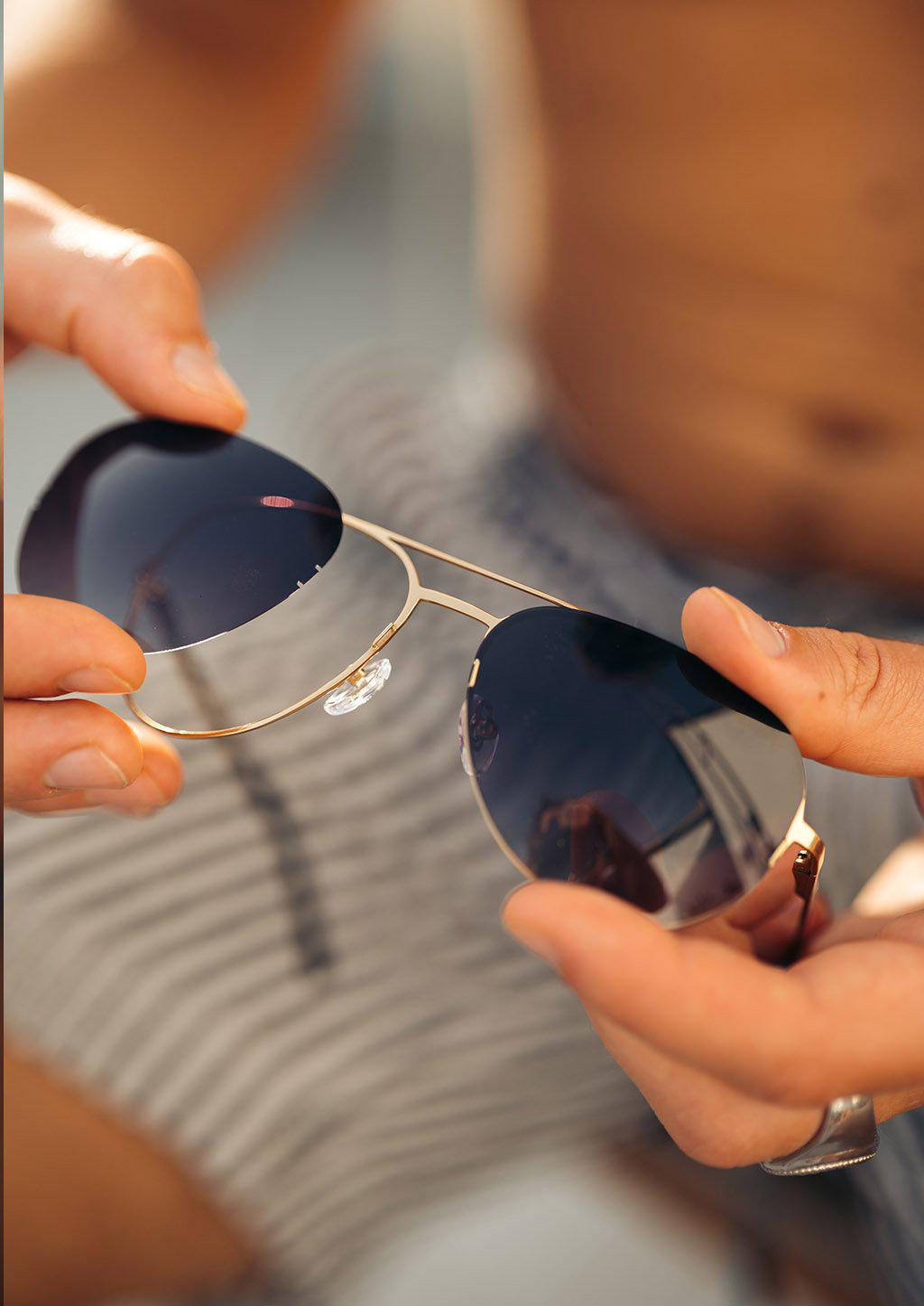 Titanium Aviators - V2 - Changeable Lenses