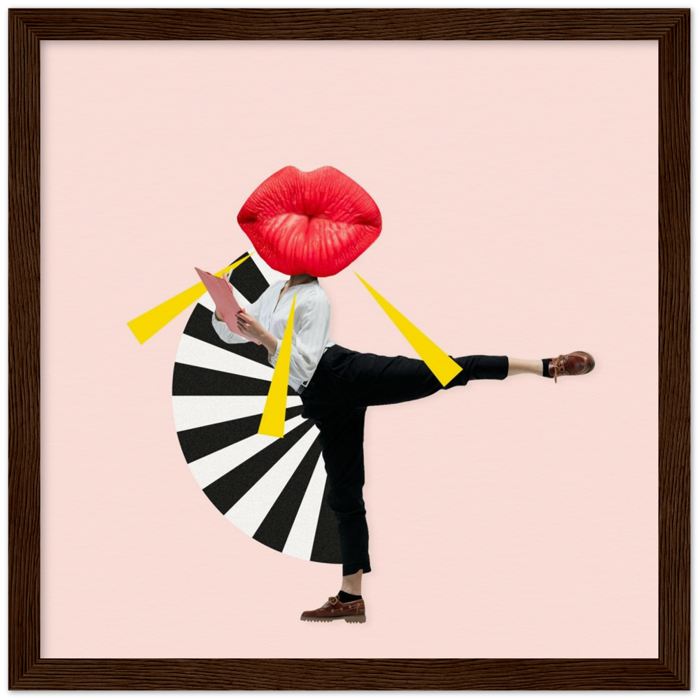 Museum-Quality Matte Paper Wooden Framed Contemporary Art Series 01