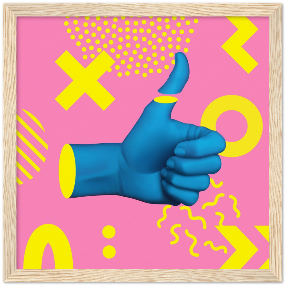 Museum-Quality Matte Paper Wooden Framed Contemporary Art Series 03