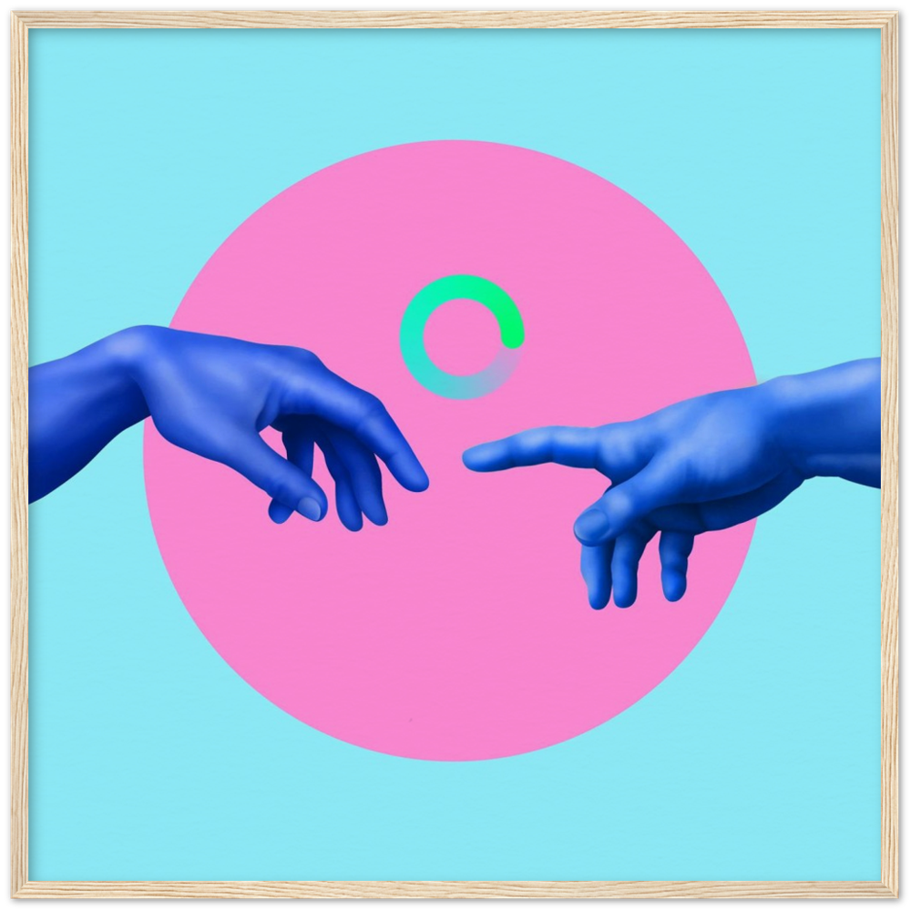 Museum-Quality Matte Paper Wooden Framed Contemporary Art Series 02