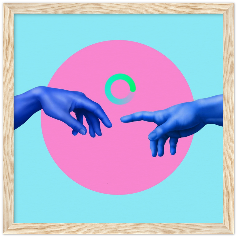 Museum-Quality Matte Paper Wooden Framed Contemporary Art Series 02