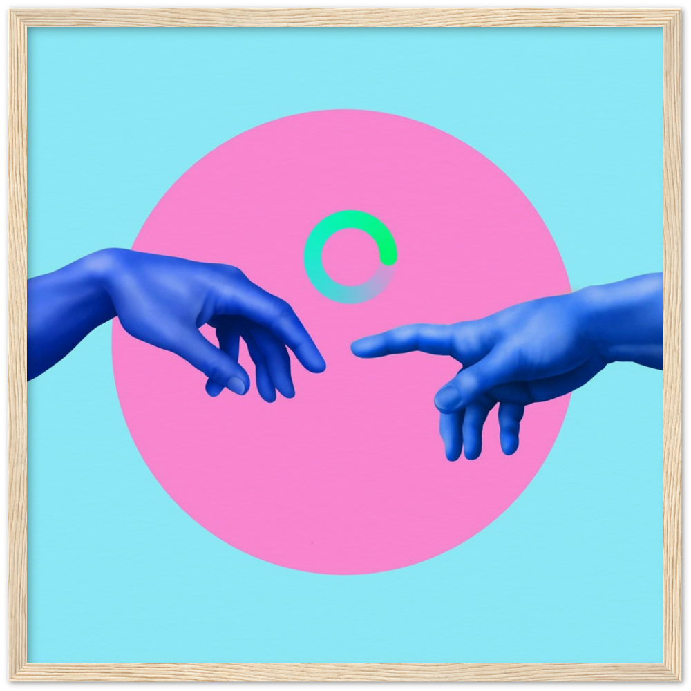 Museum-Quality Matte Paper Wooden Framed Contemporary Art Series 02