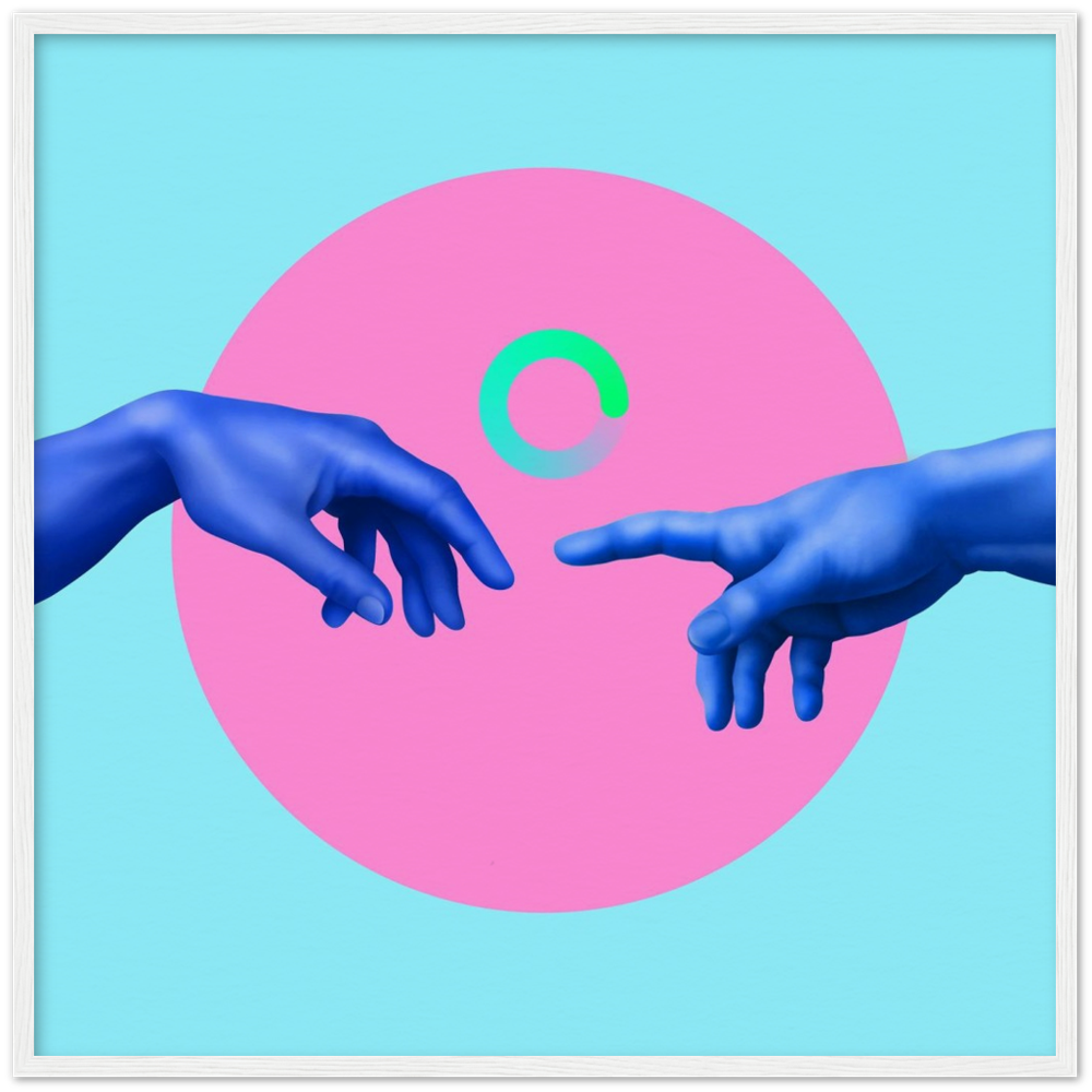 Museum-Quality Matte Paper Wooden Framed Contemporary Art Series 02