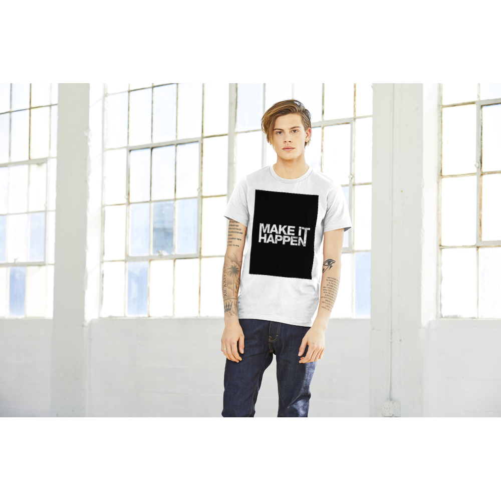 Premium Men's Crewneck Make It Happen T-shirt