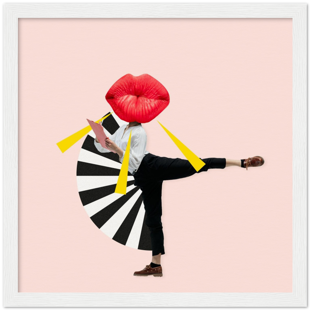 Museum-Quality Matte Paper Wooden Framed Contemporary Art Series 01