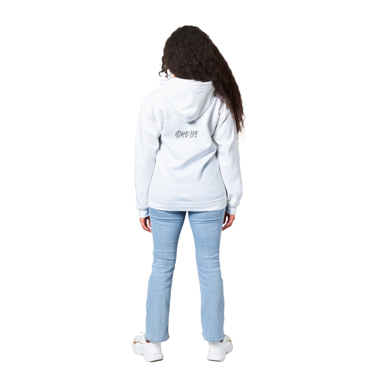 Nomad Life Classic White Zip Hoodie