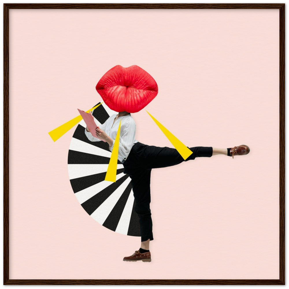 Museum-Quality Matte Paper Wooden Framed Contemporary Art Series 01