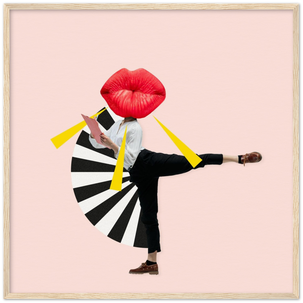 Museum-Quality Matte Paper Wooden Framed Contemporary Art Series 01