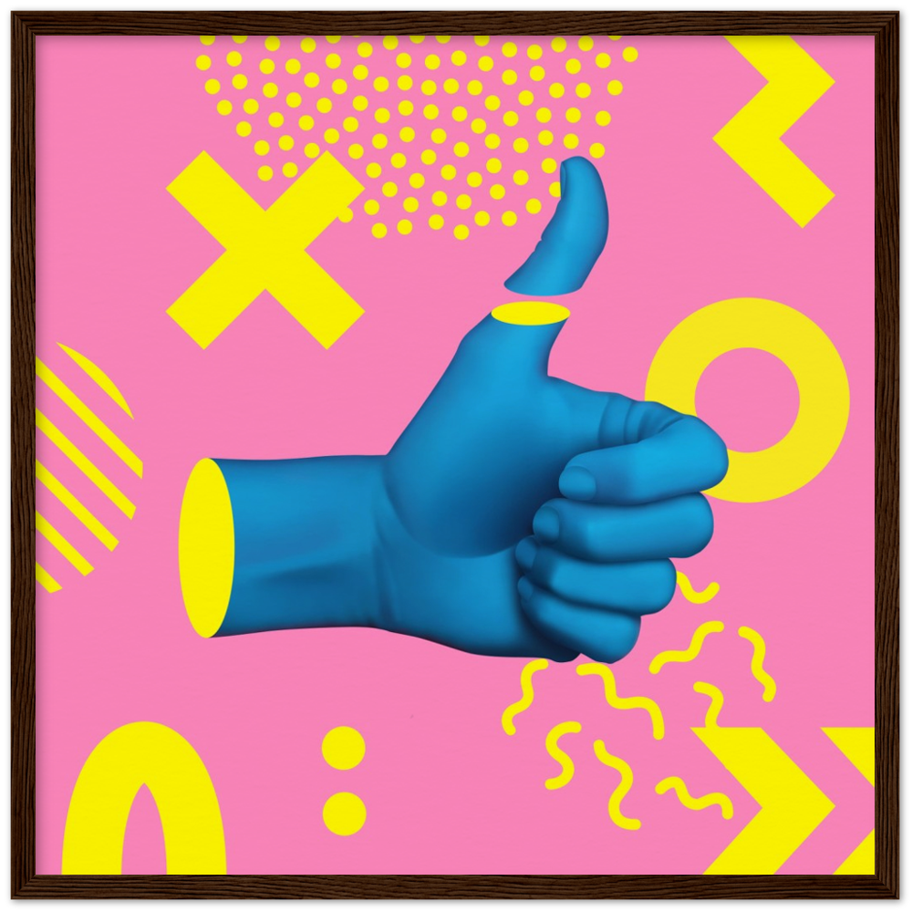 Museum-Quality Matte Paper Wooden Framed Contemporary Art Series 03