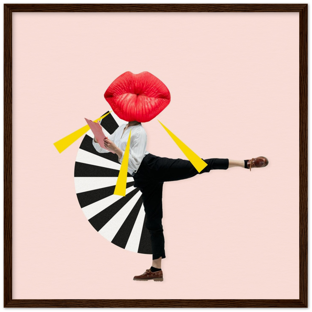 Museum-Quality Matte Paper Wooden Framed Contemporary Art Series 01