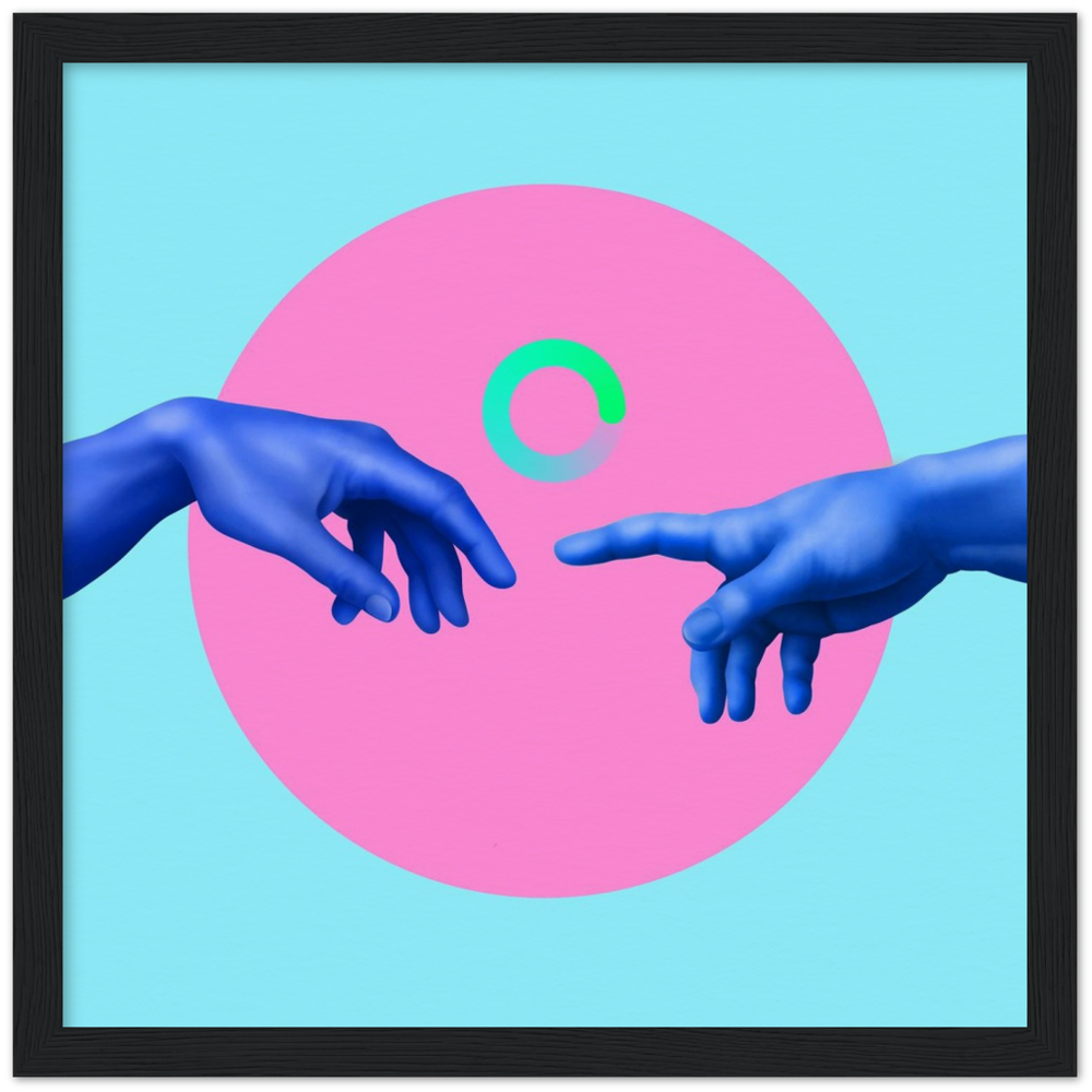 Museum-Quality Matte Paper Wooden Framed Contemporary Art Series 02