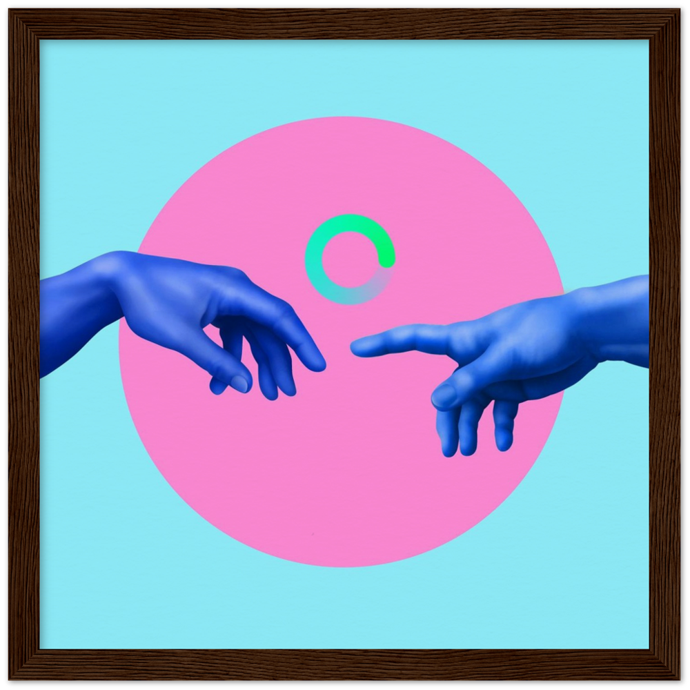 Museum-Quality Matte Paper Wooden Framed Contemporary Art Series 02