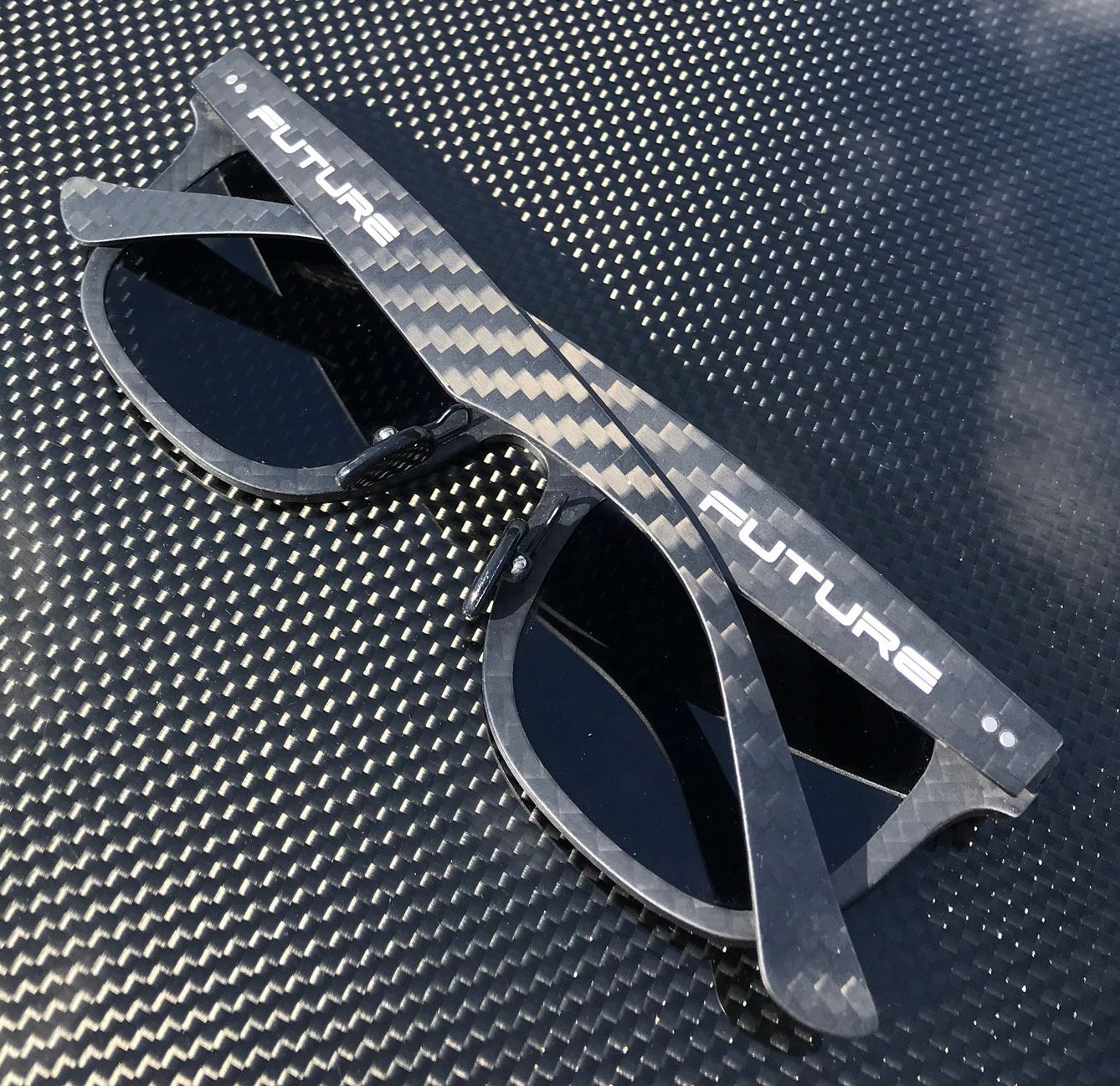 Full Carbon Fibre Sunglasses | Polarised Midnight Black