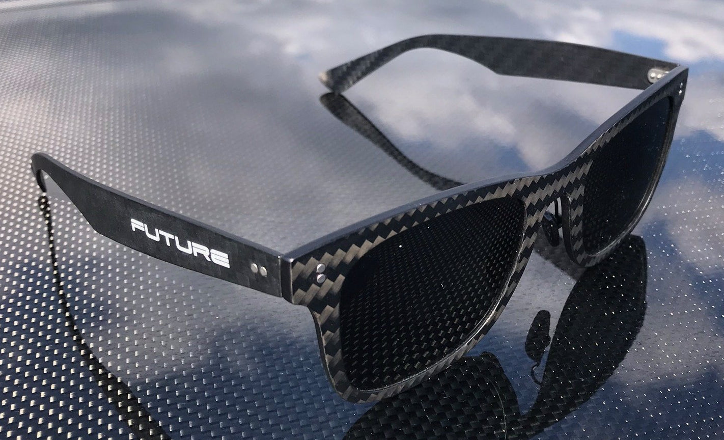 Full Carbon Fibre Sunglasses | Polarised Midnight Black