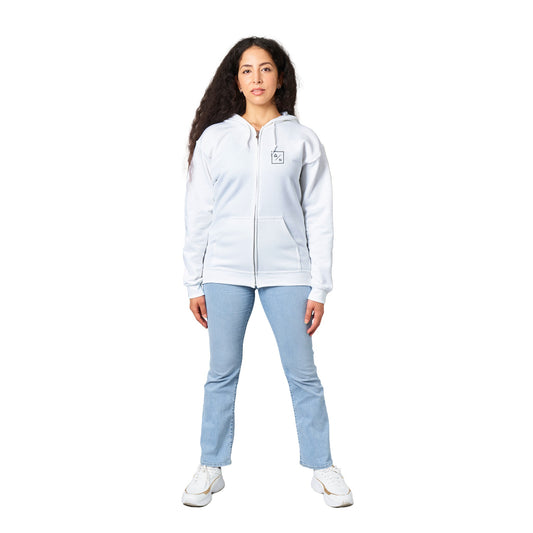 Nomad Life Classic White Zip Hoodie