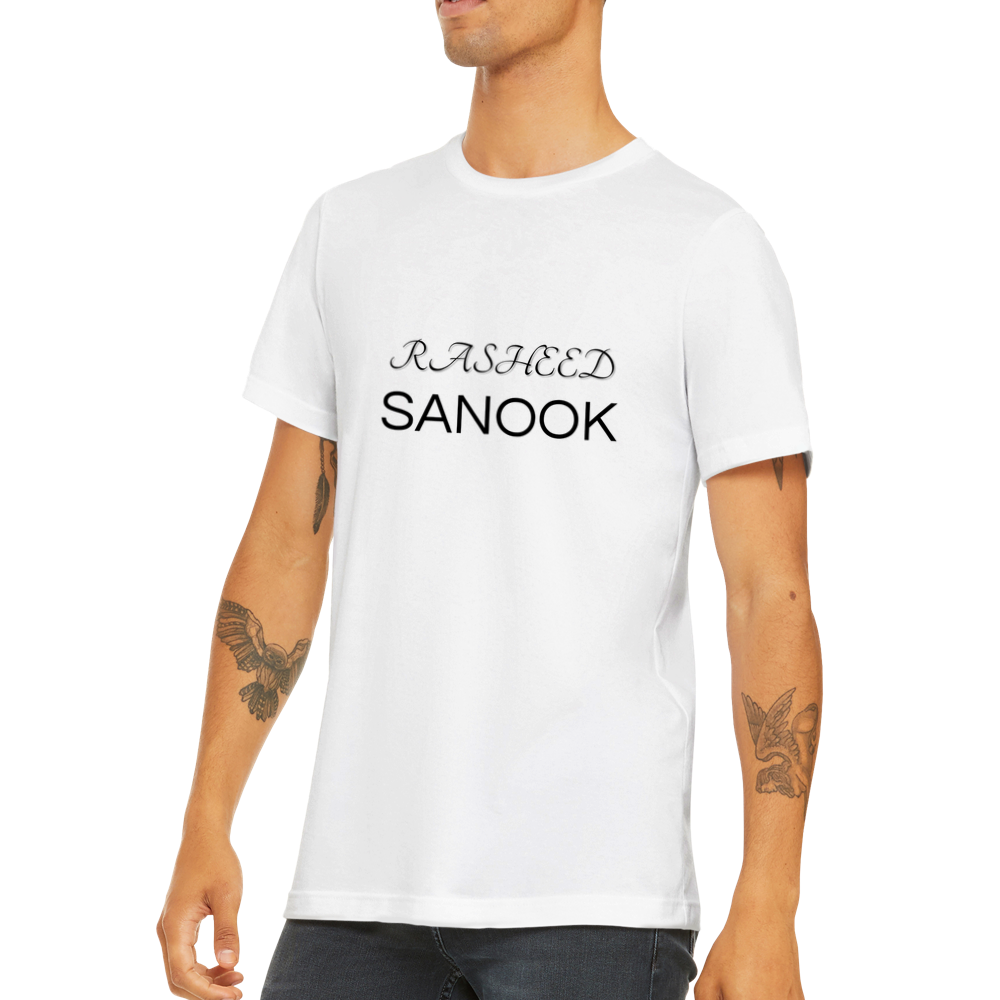 Premium Unisex Rasheed Sanook White Crewneck T-shirt