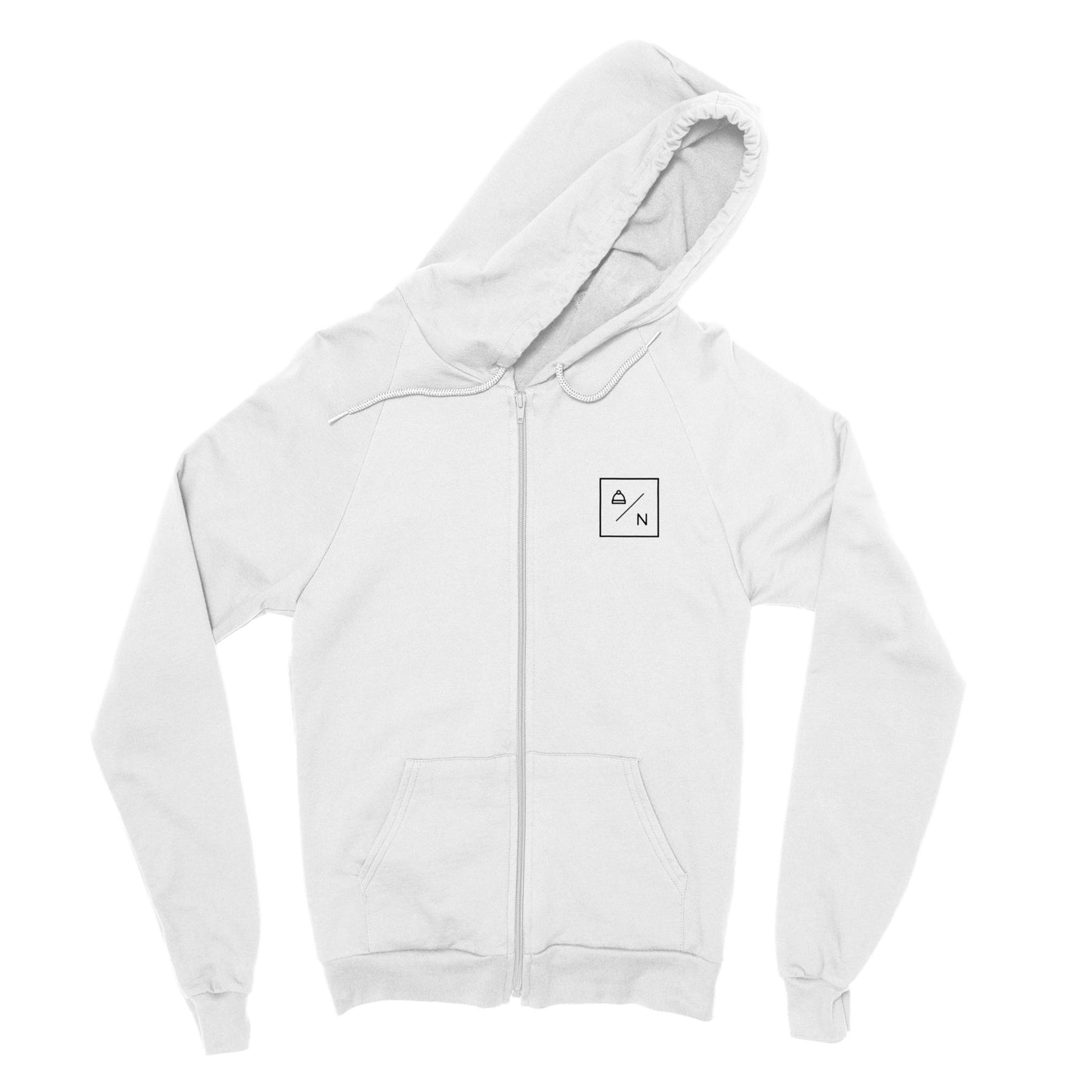 Nomad Life Classic White Zip Hoodie