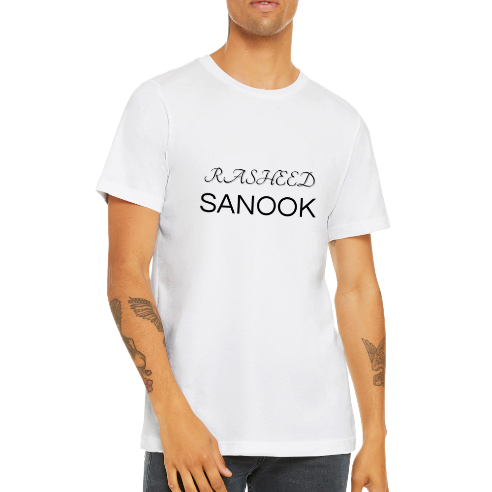 Premium Unisex Rasheed Sanook White Crewneck T-shirt